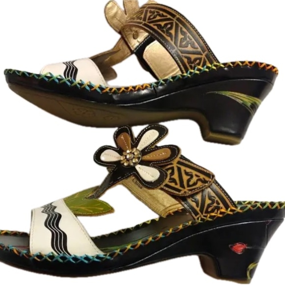 Elite By Corkys Pacific Leather Slip On Mules - Picture 2 of 4